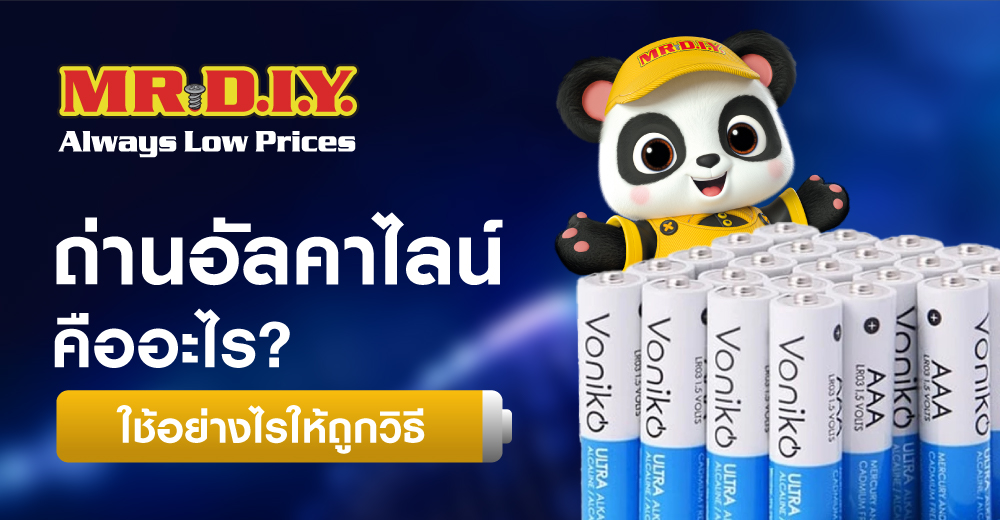 ถ่านอัลคาไลน์คืออะไร ใช้อย่างไรให้ถูกวิธี